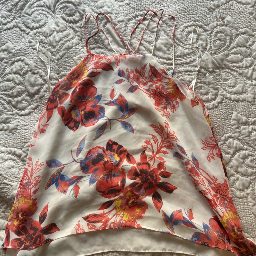 Floral tank top